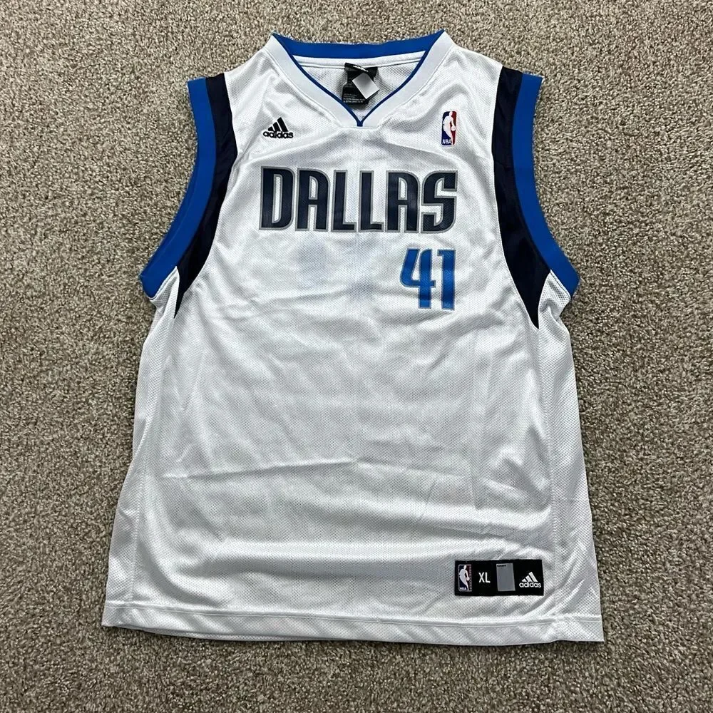 Adidas Dallas Mavericks Dirk Nowitzki Jersey Youth XL